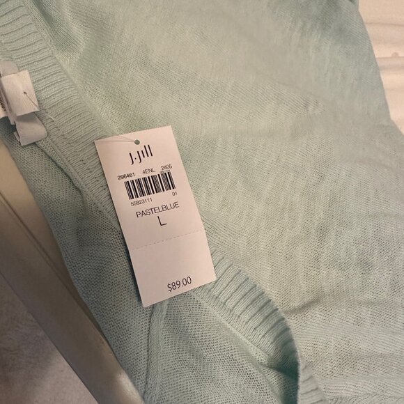 Beautiful Light Blue J. Jill Shrug Cardi - SIZE L - NEW - Picture 3 of 10